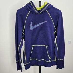 Nike Purple Hoodie with Lime Accents
